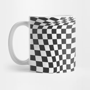 Checkerboard Pattern - Black and White Mug